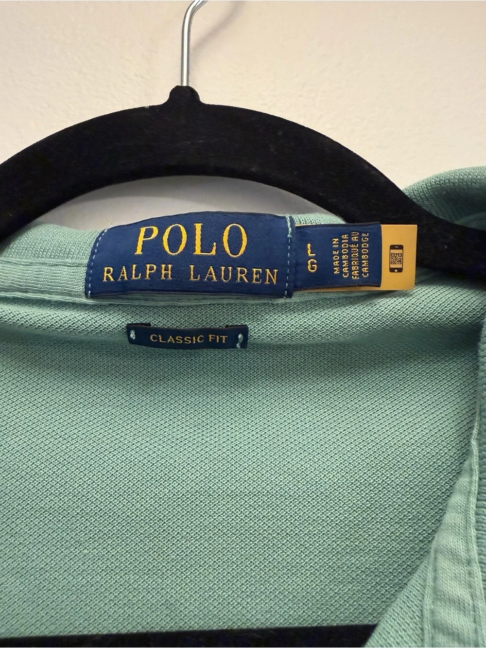Polo Ralph Lauren 100% Cotton Classic Fit Polo Shirt Men's Large Sage Green